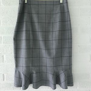 Banana Republic Wool Plaid Skirt